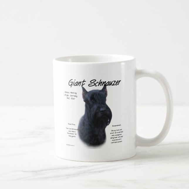 Mug Schnauzer géant Conception de l'histoire (Droite)