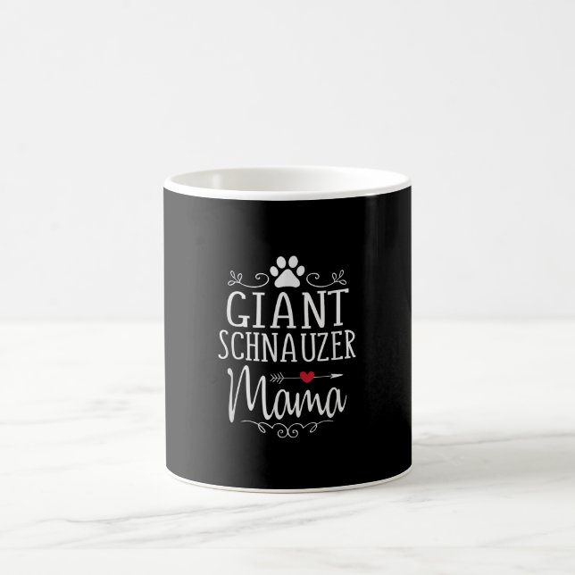 Mug schnauzer géant mama - amusant amant schnauzer cad (Centre)