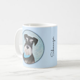 Mug Schnauzer (Miniature) Peinture - Chien original mi