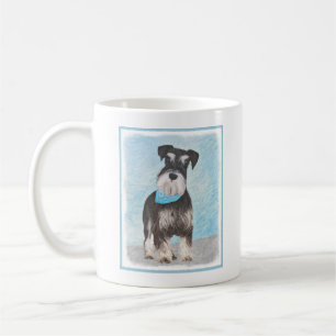 Mug Schnauzer (Miniature) Peinture - Chien original mi