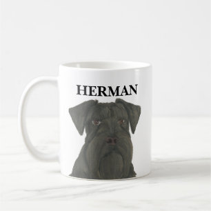 Mug Schnauzer noir personnalisé