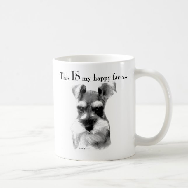 Mug Schnauzer standard, visage heureux (Droite)