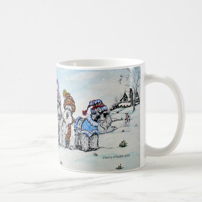 Mug Schnauzers en hiver (Droite)