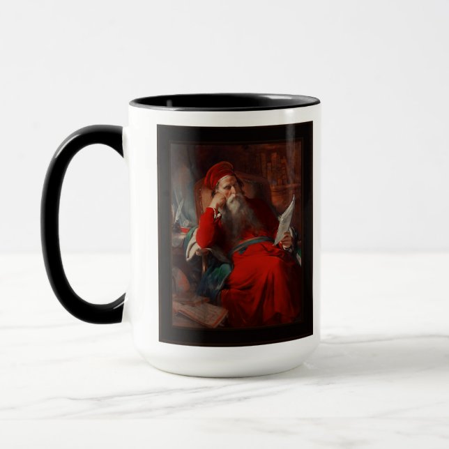 Mug Scholar dans son étude par Friedrich von Amerling (Gauche)