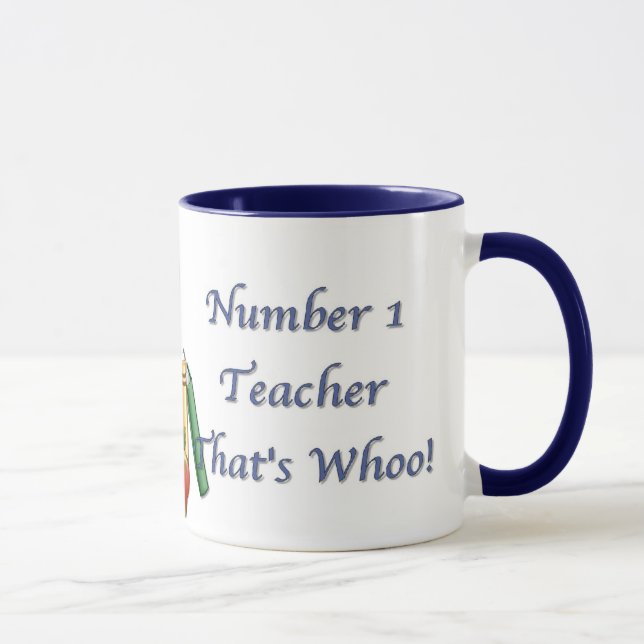Mug Scholar Owl - Numéro 1 Teacher Cup (Droite)