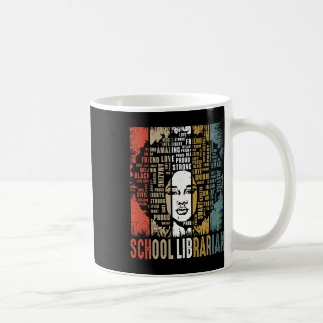 Mug School Librarian Afro African American Black Histo (Droite)