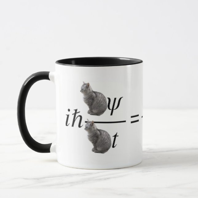Mug Schrodinger's cat コーヒーマグカップ (Gauche)