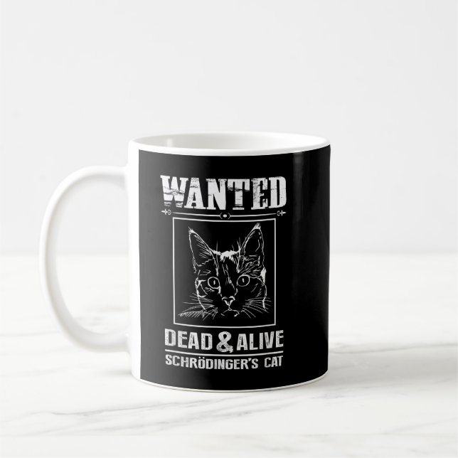 Mug Schrodinger's Cat Recherché Dead & Alive Funny Sci (Gauche)
