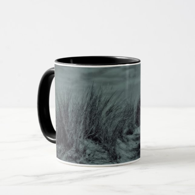 Mug Schwarz - Weiße Dünen (Devant gauche)