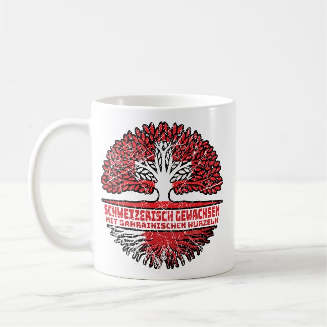 Mug Schweiz Baum Wurzel (Gauche)
