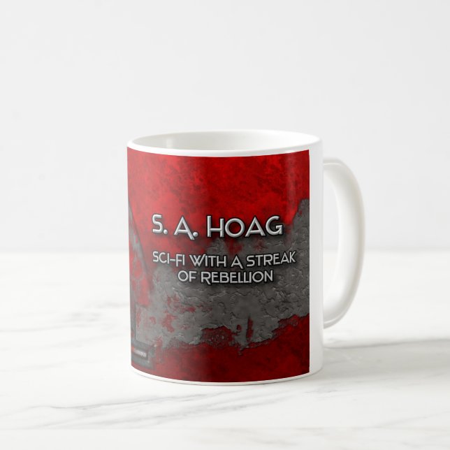 Mug Sci-Fi avec un flot de rébellion (Devant droit)