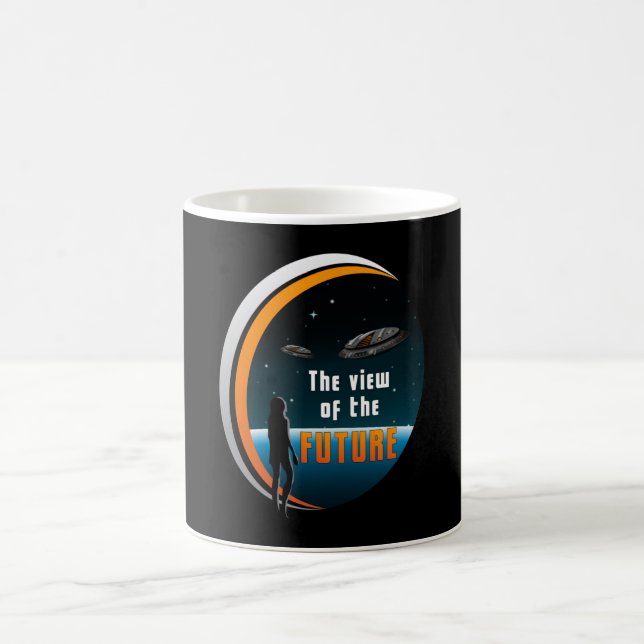 Mug Science-Fiction Ufo Alien Spatial Sci-Fi Drôle Cad (Centre)