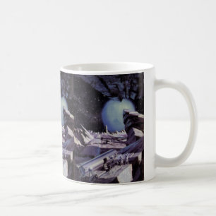 Mug Science-fiction vintage, Aliens sur la Lune dans l