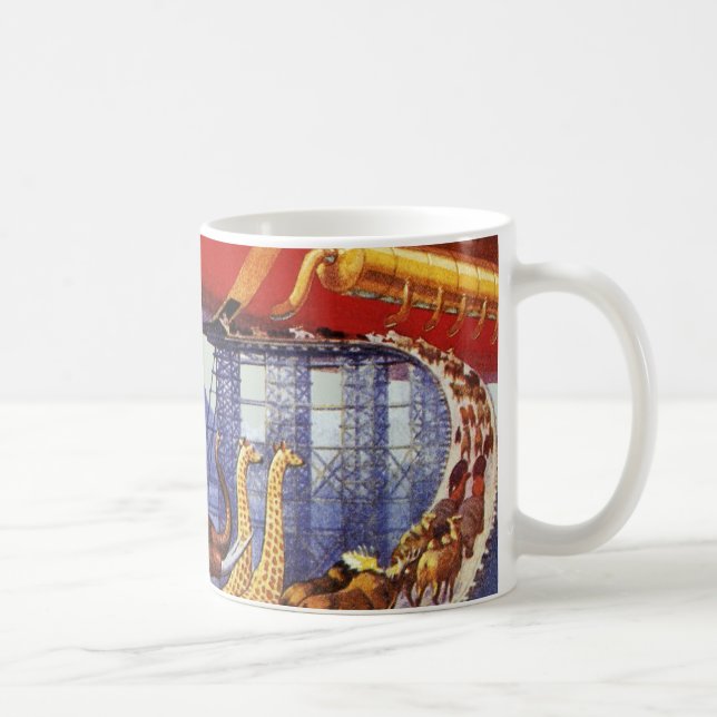 Mug Science-fiction vintage, animaux sauvages de Noah' (Droite)