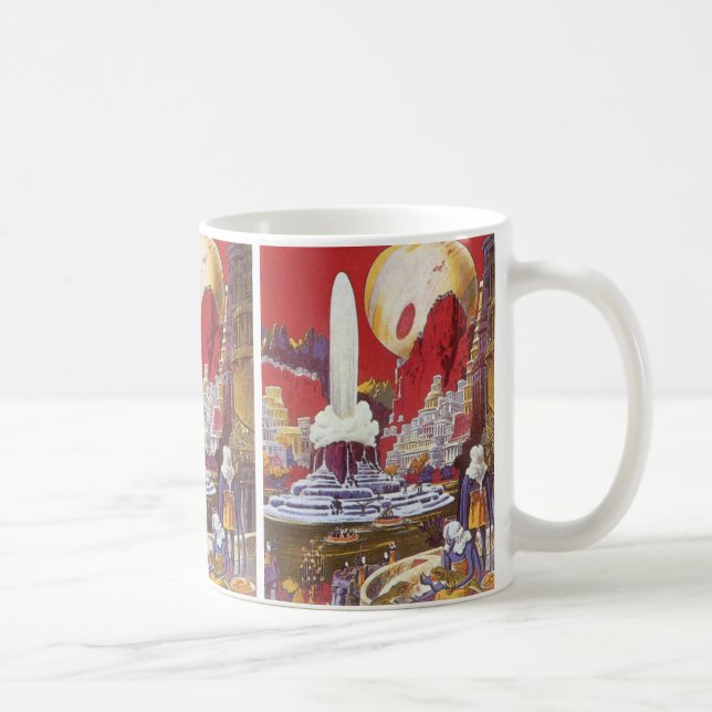 Mug Science-fiction vintage, la cité perdue d'Atlantis (Droite)
