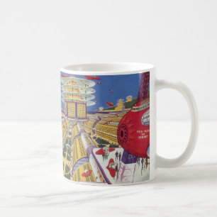 Mug Science-fiction vintage, New York City futuriste
