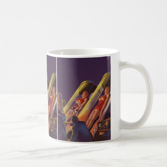 Mug Science-fiction vintage, scientifiques de la scien (Droite)