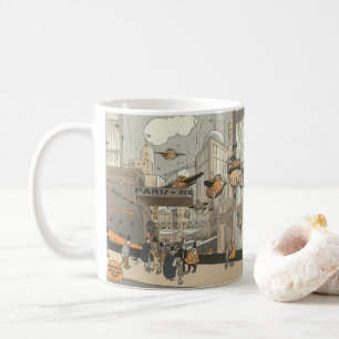 Mug Science-fiction vintage Urban Paris, Steam Punk