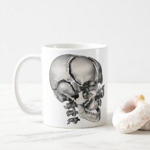 Mug Science vintage Anatomie humaine, Crâne antique