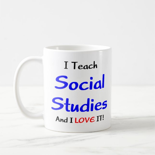 Mug sciences sociales enseigner & aimer (Gauche)