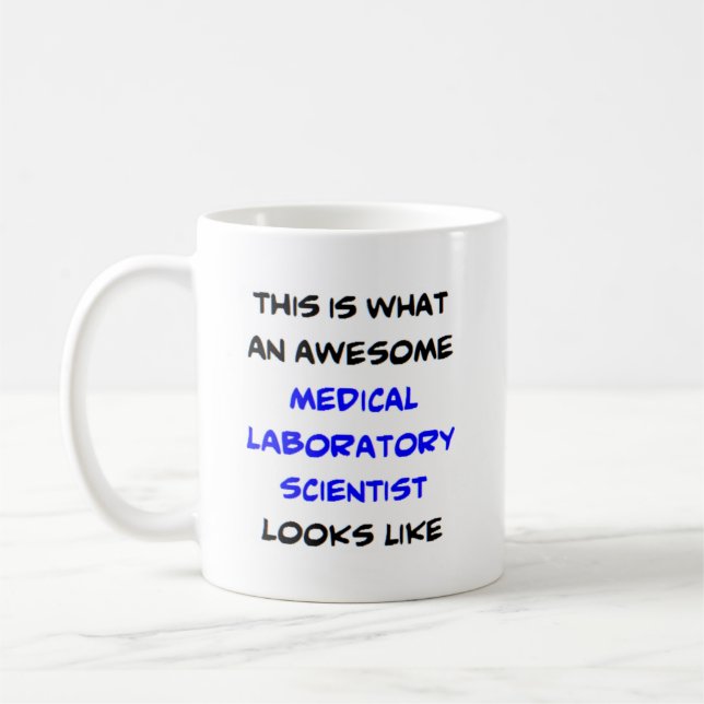 Mug scientifique de laboratoire médical, génial (Gauche)
