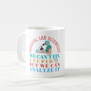 MUG SCIENTIFIQUE DE LABORATOIRE MÉDICAL NE PEUT PAS RÉ