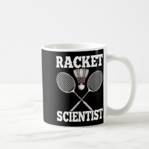 Mug Scientifique de raquette drôle de Badminton