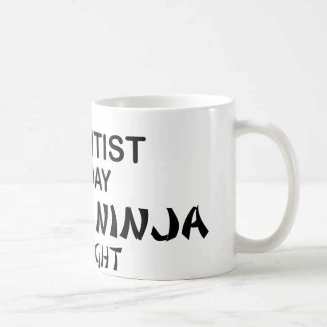Mug Scientifique Ninja mortel par nuit (Droite)