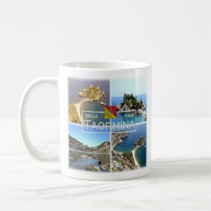 Mug SCL017 TAORMINA Isola Bella, Mosaïque, Sicile,