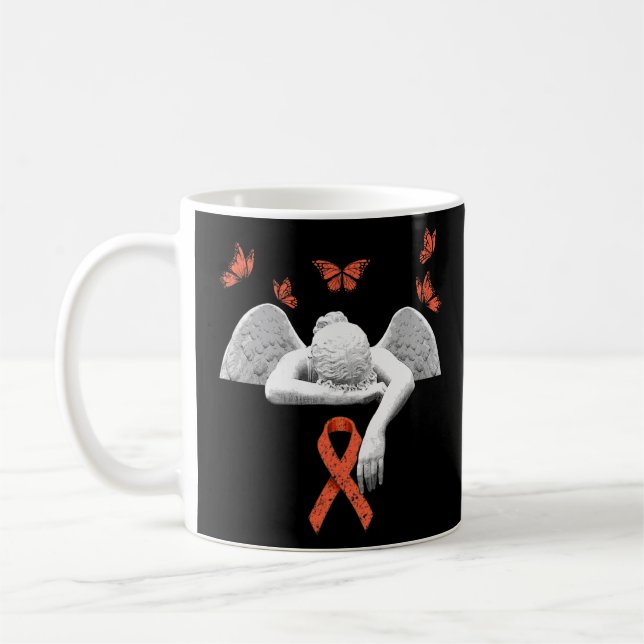Mug Sclérose Orange Ms Sensibilisation Ruban (Gauche)