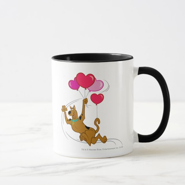 Mug Scooby Doo - Ballons Coeur (Droite)