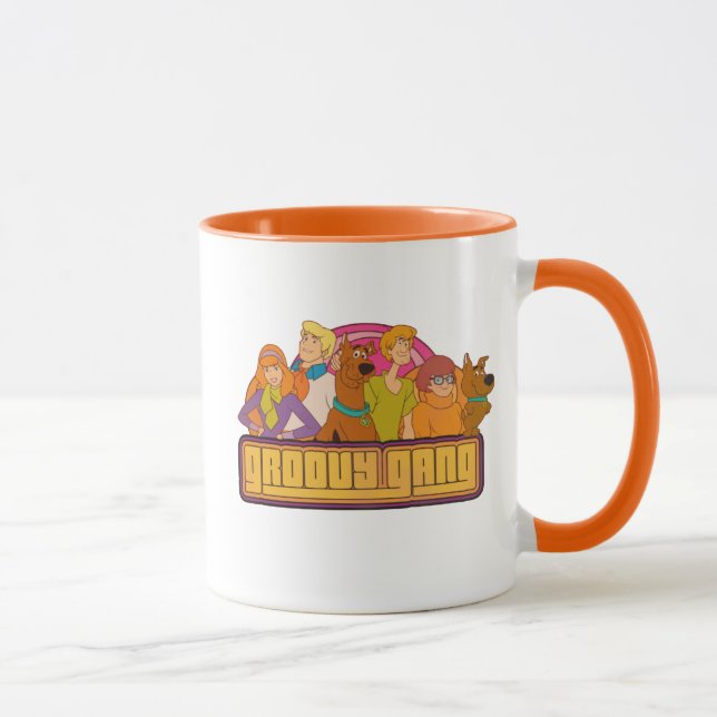 Mug Scooby-Doo | Graphique de dessin rétro "Gang Super (Droite)