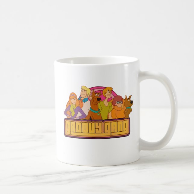 Mug Scooby-Doo | Graphique de dessin rétro "Gang Super (Droite)