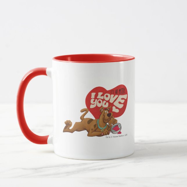 Mug Scooby-Doo - It's No Mystery… I Love You (Gauche)