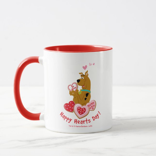 Mug Scooby-Doo - Joyeuse Journée des Coeurs (Gauche)