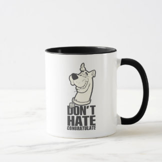 Mug Scooby-Doo "Ne pas haïr, Féliciter" Graphique