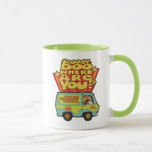 Mug Scooby-Doo   "Où Es-Tu ?" Retro Cartoon Van