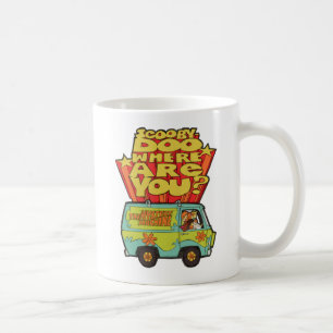 Mug Scooby-Doo   "où êtes vous ?" Rétro bande dessi