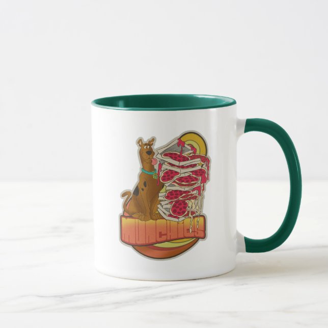 Mug Scooby-Doo | Pile de Pizza "Munchies" Graphique (Droite)