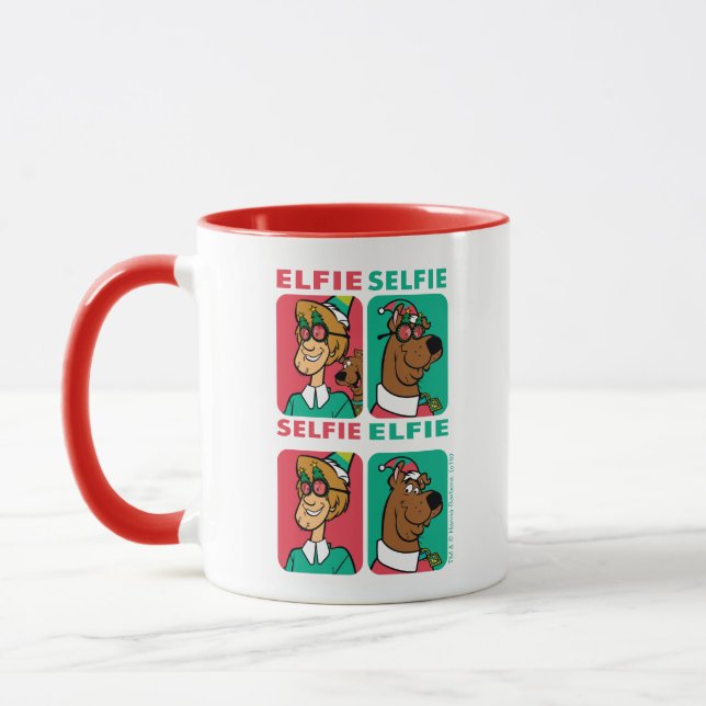 Mug Scooby-Doo & Shaggy "Elfie Selfie" (Gauche)