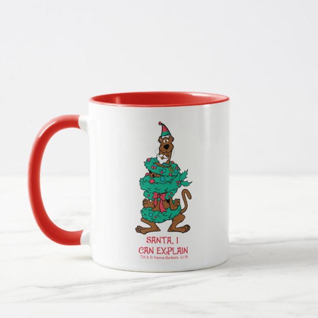 Mug Scooby-Doo Wrapped in Wreaths (Gauche)