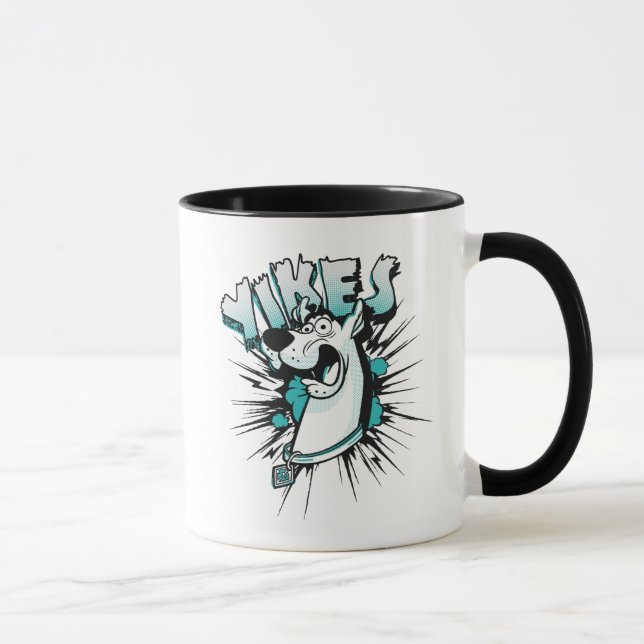 Mug Scooby-Doo "Yikes !" Graphique tramé (Droite)