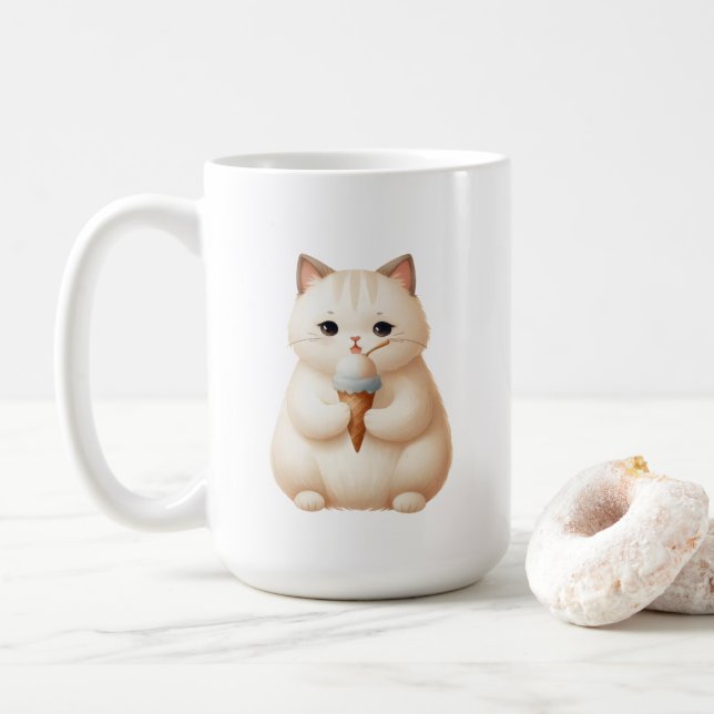 Mug Scoop & Snuggys Ice Cream Cone Kitten (Avec donut)