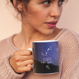 Mug Scorpio   Constellation Zodiaque personnalisée