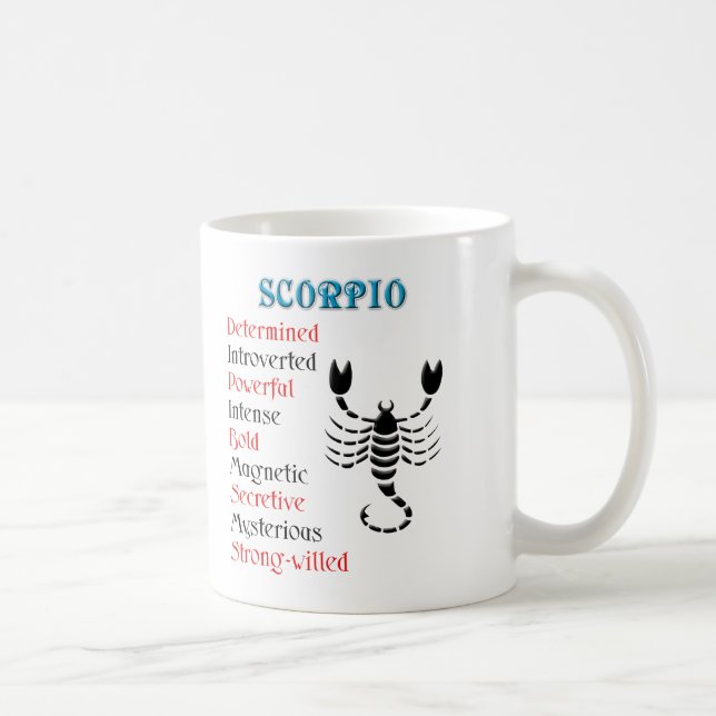 Mug Scorpio Horoscope Symbole Zodiaque (Droite)