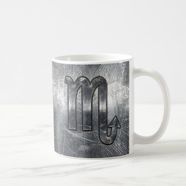 Mug Scorpio signe Zodiac désorganisé de style industri (Droite)