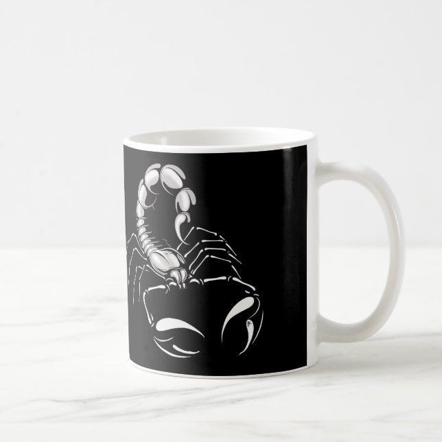 Mug Scorpion argent pas drôle (Droite)