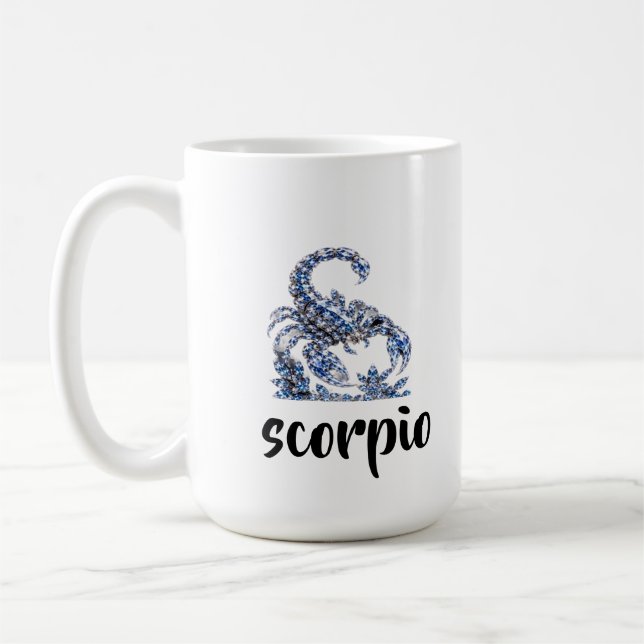 Mug Scorpion Cristal d'Argent | Collection Luxe ✨ (Gauche)