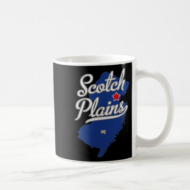 Mug Scotch Plains New Jersey Nj Map  (Droite)