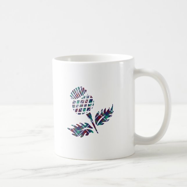 Mug Scotland Cadeaux Scottish Thistle Tartan Plaid Cad (Droite)